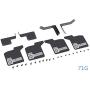 LICHIFIT Rubber Mudguard Front & Back Mud Fender Guard with Metal Stand for TRX4 Blazer K5 RC Car Upgraded Parts