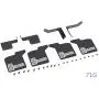 LICHIFIT Rubber Mudguard Front & Back Mud Fender Guard with Metal Stand for TRX4 Blazer K5 RC Car Upgraded Parts