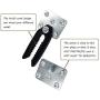 HOWDIA Sectional Couch Connectors Sofa Snap, Sofa Alligator Clamps Joint Clip for Modular Couch Furniture Metal and Plastic 2 Pcs