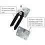 HOWDIA Sectional Couch Connectors Sofa Snap, Sofa Alligator Clamps Joint Clip for Modular Couch Furniture Metal and Plastic 2 Pcs