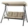 Mainstay 3 Seat Porch & Patio Swing (3-Porch Swing, Tan) Mainstay 3 Seat Porch & Patio Swing (3-Porch Swing, Tan)