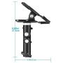 Neewer Photo Studio Heavy Duty Metal Clamp Holder and Cold Shoe Adapter for Clamping Reflector or Mounting Speedlite Flash and Umbrella on Light Stand