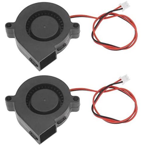 2Pcs Blower Radial Cooling Fan for 3D Printer Humidifier Aromatherapy - 50x15mm (12V 7000 RPM)