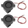 2Pcs Blower Radial Cooling Fan for 3D Printer Humidifier Aromatherapy - 50x15mm (12V 7000 RPM)