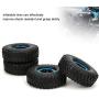 T best 4Pcs RC Wheels, 1.6in 1:10 Scale Remoted Control Tire Metal Inflatable RC Crawler Tire Replacement Part Accessory for SCX10 TRX4 D90 90046 1/10 RC Car