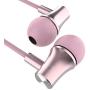 VPB Ear Buds, Metal Earphones,in Ear Headphones, Stereo Bass Isolating Wired Earbuds with Microphone (Black + Pink+Gray 3 Pairs)