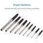 Feyachi Roll Pin Punch Set with Storage Pouch, 9 Piece Steel Removal Tool Kit