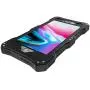 Bpowe for iPhone 8 Plus Case,Gorilla Glass Aluminum Metal Premium Protection Shockproof Military Bumper Heavy Duty Sturdy Protective Cover Case for Apple iPhone 8 Plus 5.5inch (Black)