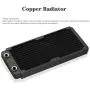 Universal Copper Radiator Heat Sink, Water Liquid Cooling Heat Exchanger for Computer Water Cooling, Beauty Equipment, Industrial Equipment (240mm) Universal Copper Radiator Heat Sink, Water Liquid Cooling Heat Exchanger for Computer Water Cooling, Beauty Equipment, Industrial Equipment (240mm)