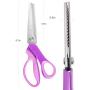 Sewing Pinking Shears for Fabric Paper Professional Craft Scissors with Sharp Stainless Steel Blades, P.LOTOR Lightweight Serrated Scissors with Comfortable Handle 9.3 Inch