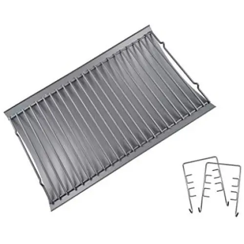 Replace parts Aluminized Steel Ash Pan with 2 pc Fire Grate Hanger, Replacement for Chargriller 5050, 5072, 5650 Charcoal Grills(20.4'' x 12.8'') Replace parts Aluminized Steel Ash Pan with 2 pc Fire Grate Hanger, Replacement for Chargriller 5050, 5072, 5650 Charcoal Grills(20.4'' x 12.8'')