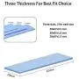 A ADWITS [ 6-Pack ] Thermal Conductive Silicone Pads, Soft Safe Simple to Apply for SSD CPU GPU LED IC Chipset Cooling -Blue