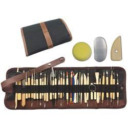 Wartoon 38Pack Sculpting Tools with Reusable Pouch for Polymer Clay Pottery Ceramic Art Craft