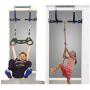 Gym1 Deluxe Indoor Playground with Indoor Swing, Plastic Rings, Trapeze Bar, Climbing Ladder, and Swinging Rope …