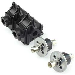 ACHICOO 2 Sets Metal Differential+Plastic Gear Box for Wltoys 144001 1/14 4WD High Speed Racing RC Car Vehicle Models Parts