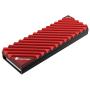M.2 2280 Heatsink - M.2 SSD NVMe Heat Sink - Solid State Hard Disk Aluminum Heatsink with Thermal Pad Desktop PC Thermal Gasket (Gray-Small)