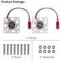 2pcs Raspberry Pi 4 Fan, Raspberry Pi Cooling Fan DC Brushless CPU Quiet LED Cooling Fan 30mm 30mm Fan Cooler Radiator 3 to 5.8V for Raspberry Pi 4 Model B, Raspberry Pi 3B+ 3B 2B+