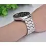 V-MORO Metal Strap Compatible with Galaxy Watch 46mm Bands/Gear S3 Classic Band Men Silver 22mm Solid Stainless Steel Business Bracelet for Samsung Galaxy Watch 46mm R800/Gear S3 Classic/Frontier