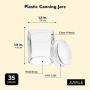 Juvale Plastic Canning Jars with Lids for Slime, Craft Storage, Beauty Products (1.2 oz, 35 Pack) Juvale Plastic Canning Jars with Lids for Slime, Craft Storage, Beauty Products (1.2 oz, 35 Pack)