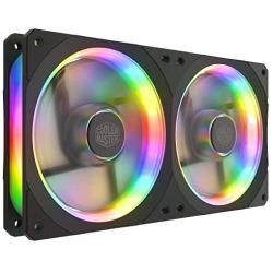 Cooler Master MasterFan SF240P ARGB 240mm All-in-One Square Frame Fan w/ 56 Independently-Controlled ARGB LEDs, PWM Control Fan for Computer Case and CPU Liquid Cooler (MFY-P2D2-24NPA-R1)