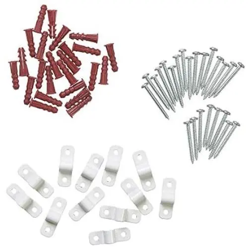 ClosetMaid 7561 Shelf Clips for Concrete Installation, 12-Pack