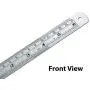 VINCA SSRA-06 Stainless Steel Office Drawing Ruler 0-6 Inch 0-15cm with Conversion Table Measuring Tool