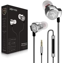 DEIVVOX D0218 Wired Earbuds with Microphone in Ear Headphones - Volume Control Mic - Balanced Sound with Extra Bass - Earphones Noise Isolating - Headset for Cell Phones Samsung Sony LG - Jack 3.5 mm