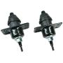 Hood Release 4 Pieces Set Upper and Lower Black Latches Assembly Fit for Volvo Truck VN,VNL 20498998,20565619,8074938