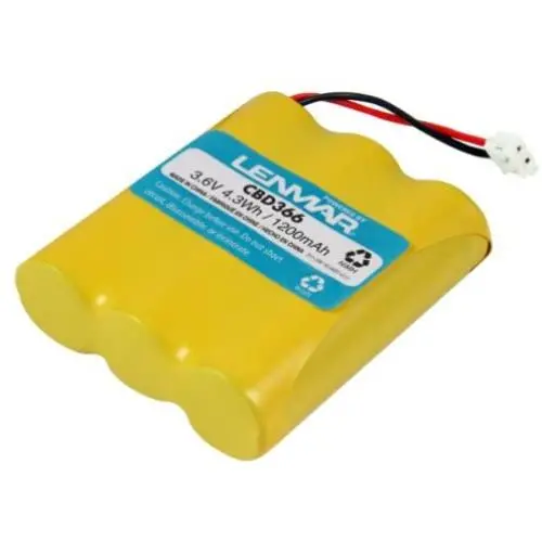 Lenmar Replacement Battery for Cordless Phones using 3.6V 1200mAh Nickel-Metal Hydride Lenmar Replacement Battery for Cordless Phones using 3.6V 1200mAh Nickel-Metal Hydride