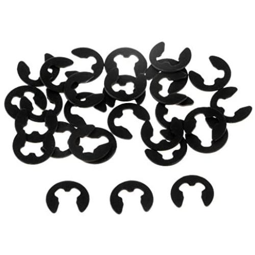 Flameer 30pcs 02037 Metal E-Clip φ2.5 2.5mm for HSP 1/10 RC Vehicle Toys Spare Parts