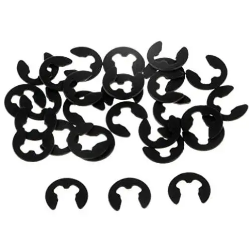 Flameer 30pcs 02037 Metal E-Clip φ2.5 2.5mm for HSP 1/10 RC Vehicle Toys Spare Parts