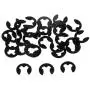 Flameer 30pcs 02037 Metal E-Clip φ2.5 2.5mm for HSP 1/10 RC Vehicle Toys Spare Parts