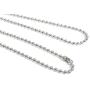 ljdeals Nickel Plated Ball Chain Necklace, 50 Piece