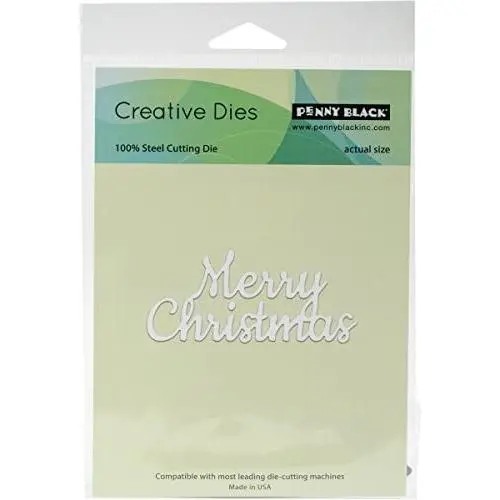 Penny Black Creative Metal die, 51-248,Merry Christmas Penny Black Creative Metal die, 51-248,Merry Christmas