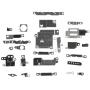 gazechimp 21 Piece Metal Inner Bracket Parts for iPhone 6s and 25 Pcs Kit for iPhone 6