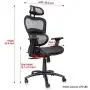 Komene Ergonomic Office Chair Lumbar Support - Reclining Breathable High Back Executive Mesh Chairs with Adjustable 3D Armrest and Headrest Backrest, Rolling Swivel Computer Task Chair for Home Komene Ergonomic Office Chair Lumbar Support - Reclining Breathable High Back Executive Mesh Chairs with Adjustable 3D Armrest and Headrest Backrest, Rolling Swivel Computer Task Chair for Home