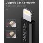 iPhone Charger Cable 3ft for MFi Certified, Cabepow 3 Foot Lightning Cable Fast Charging Cord 3 Feet for iPhone 11/11 Pro /11 Pro Max/XS/XS Max/XR/X/8/8 Plus/7/6/5/SE [2 Pack]-Black
