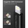 iPhone Charger Cable 3ft for MFi Certified, Cabepow 3 Foot Lightning Cable Fast Charging Cord 3 Feet for iPhone 11/11 Pro /11 Pro Max/XS/XS Max/XR/X/8/8 Plus/7/6/5/SE [2 Pack]-Black