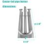 PETKAO Stainless Steel Burner Grill Parts Kit for Select Viking Gas Grill Models, for Viking 316-911, VGBQ 30 in T series, VGBQ 41 in T series, VGBQ 53 in T series, VGBQ030-2T,VGBQ300-2RT/E and Others