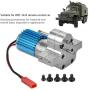 RC Gearbox, Metal Gear Box Speed Change with 370 Brush Motor for WPL 1633 RC Car(Silver)
