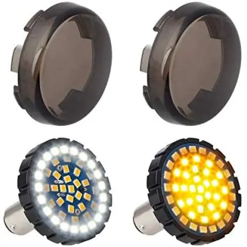 NTHREEAUTO 2'' Bullet 1157 LED Turn Signal Light, Motorcycle Running Light, Switchback Front Bulbs Compatible with Harley Street Glide, Sportster, Road King NTHREEAUTO 2'' Bullet 1157 LED Turn Signal Light, Motorcycle Running Light, Switchback Front Bulbs Compatible with Harley Street Glide, Sportster, Road King