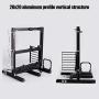 Tangxi M-ATX ATX ITX Motherboard Chassis DIY Set, Computer Aluminum Open Air Frame Chassis Case, DIY Chassis Bracket Open Chassis ATX Vertical Chassis Rack Metal Frame Heat Dissipation (Black)