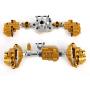 Tbest RC Front Rear Axle, Front Rear Axle RC Car Accessory Modification Parts Fit for Traxxas4 Trx4 Car