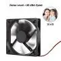 120mm Case Fan 120x120x25mm 12cm Computer PC Fan DC 12V 2Wire 3Pin Connector Cooling Fan 1600RPM 2-Pack