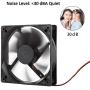 Strong Quiet 12025 Fan 120x120x25mm 12cm 120mm Computer Case Fan DC 12V Cooling Fan for Computer case 2Pin 2 Wire 1600RPM 2-Pack