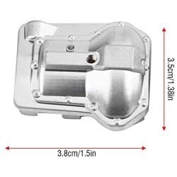 RC Car Axle Housing, 2 Pcs Metal Axle Housing Cover Front Rear Axles for Traxxas TRX4 1/10 RC Crawler Car RC Model Parts Accessories(Silver)
