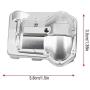 RC Car Axle Housing, 2 Pcs Metal Axle Housing Cover Front Rear Axles for Traxxas TRX4 1/10 RC Crawler Car RC Model Parts Accessories(Silver)