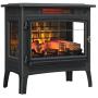 Duraflame 3D Infrared Electric Fireplace Stove with Remote Control - Portable Indoor Space Heater - DFI-5010 (Black)