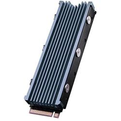 QIVYNSRY M.2 heatsink 2280 SSD Double-Sided Heat Sink with Thermal Silicone pad for PCIE NVME M.2 SSD or NGFF SATA M.2 SSD Space Grey