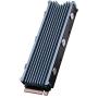 QIVYNSRY M.2 heatsink 2280 SSD Double-Sided Heat Sink with Thermal Silicone pad for PCIE NVME M.2 SSD or NGFF SATA M.2 SSD Space Grey